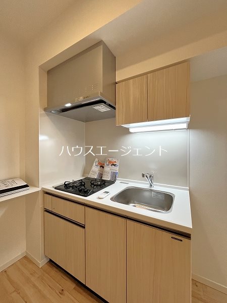 キッチン　2口コンロ付のキッチン