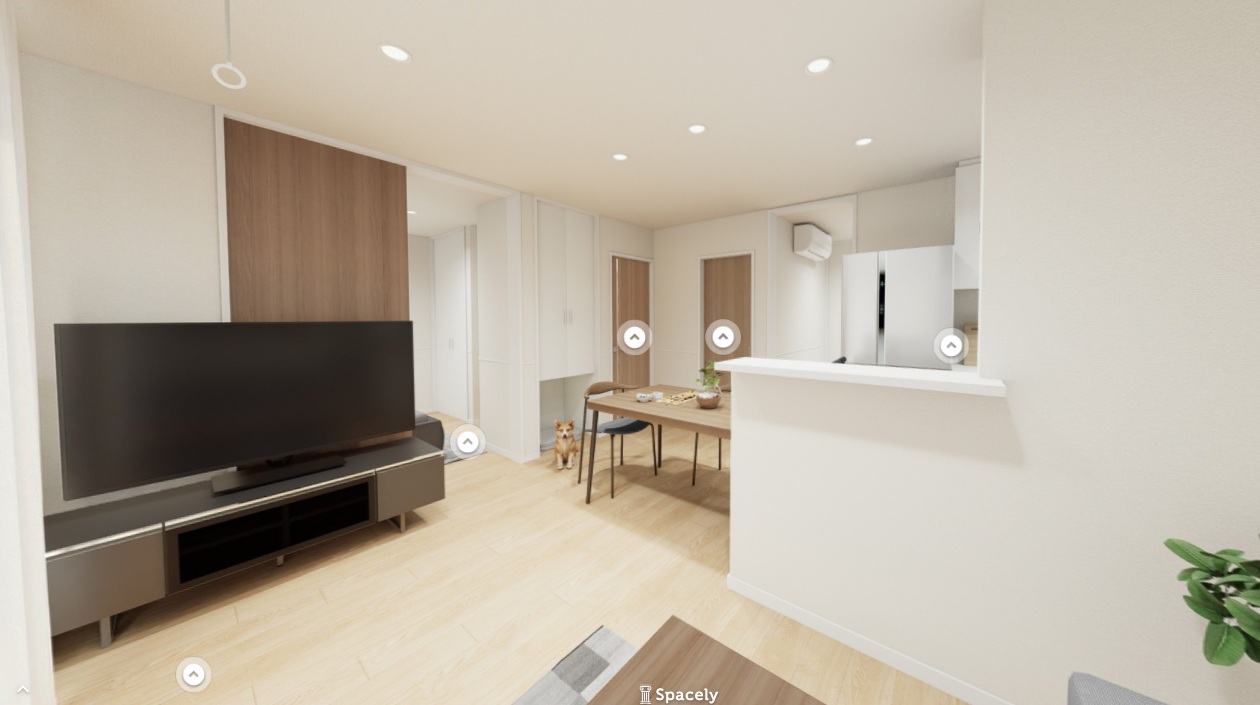 居室・リビング　イメージパースのため実際とは異なります