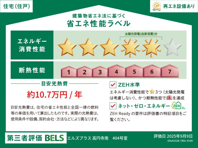 省エネ性能ラベル　省エネ性能ラベル