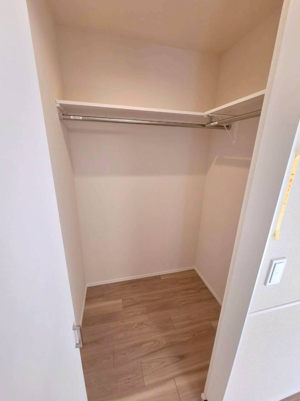 収納　大容量のウォークインクローゼット