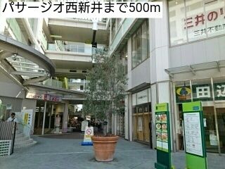 ショッピングセンター　パサージオ西新井（ショッピングセンター）まで500m
