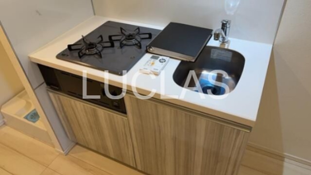 キッチン　2口コンロで使いやすいシステムキッチン♪