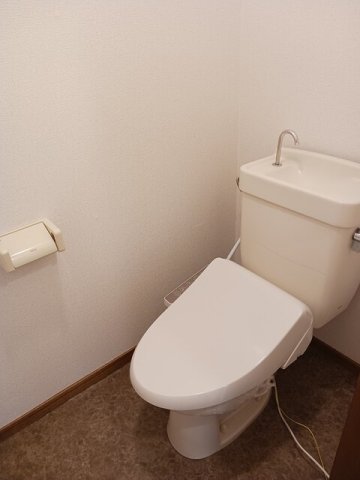 トイレ　落ち着いた色調のトイレです