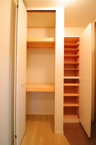 収納　十分な収納スペースがあります