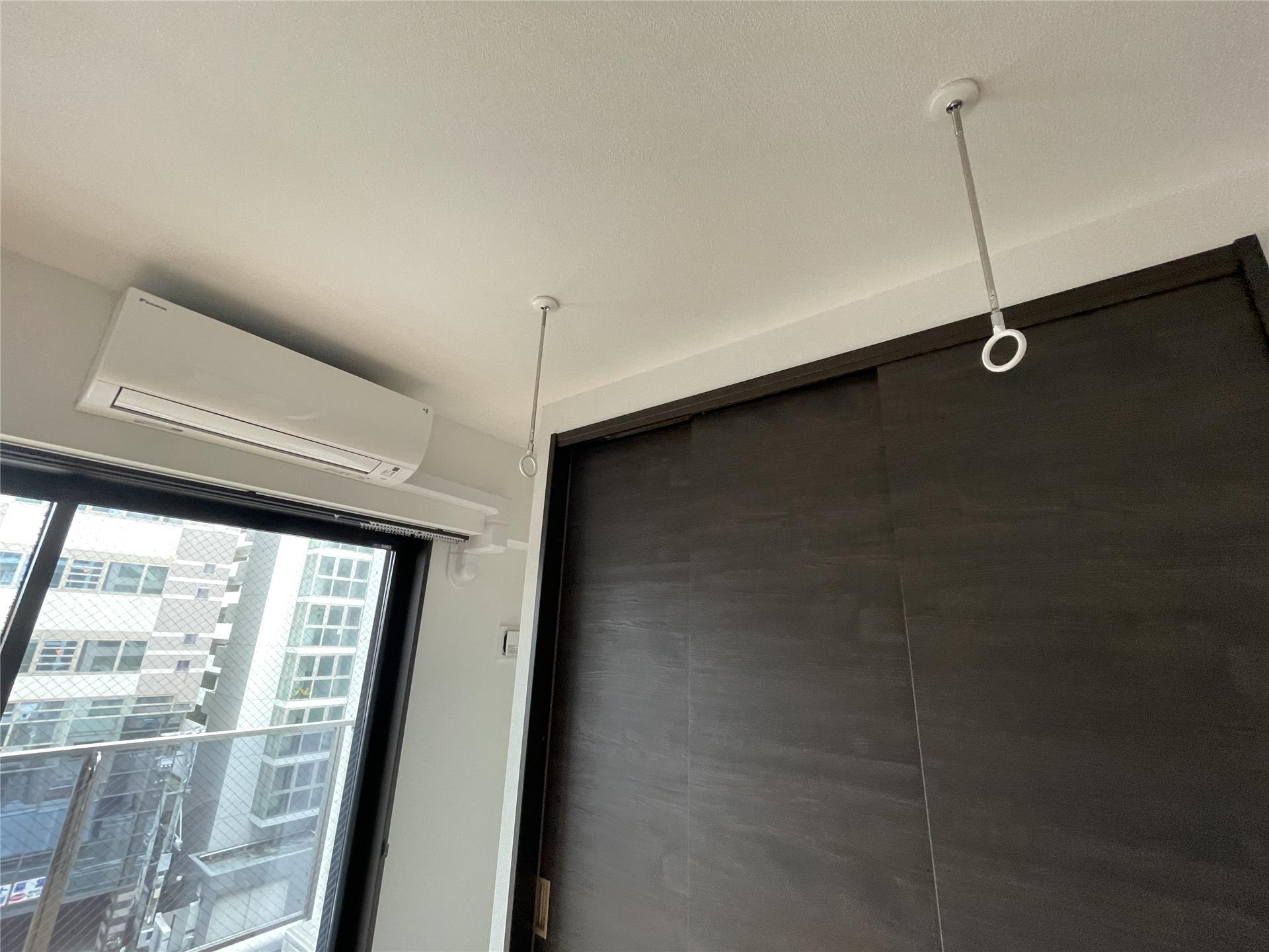 その他設備　花粉の季節に大活躍の室内物干しです