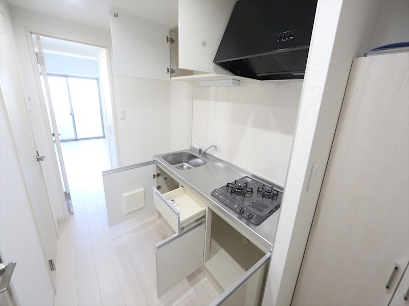 キッチン　システムキッチン（ガス2口コンロ付）