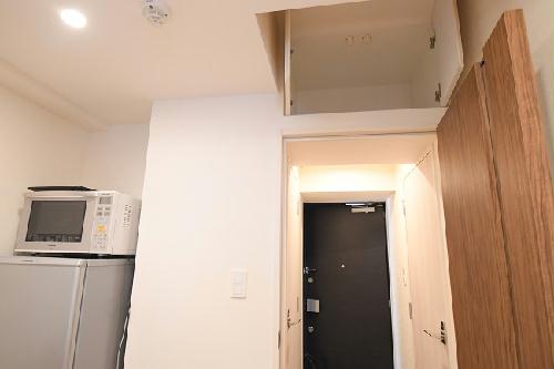 収納　扉の上にも、収納があります。