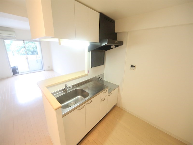 キッチン　カウンターキッチン（ガス2口コンロ設置できます）