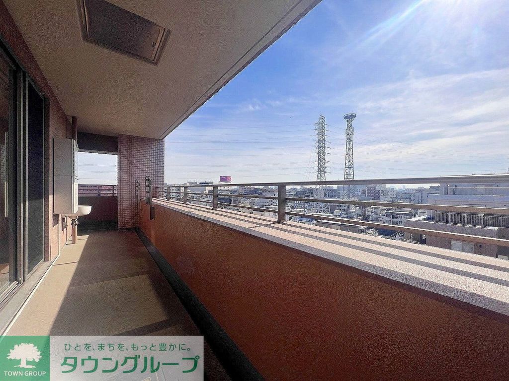 バルコニー　南向きのバルコニー