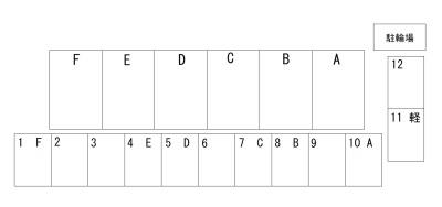 駐車場　配置図です。