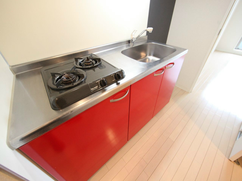 キッチン　システムキッチン（ガス2口コンロ付）