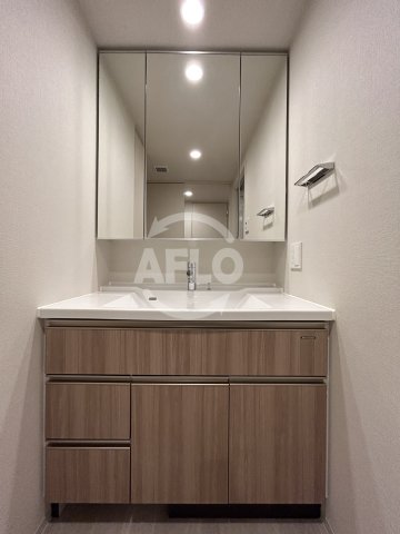 洗面設備　ファインレジデンス福島海老江（海老江西小学校区）独立洗面所