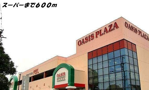 スーパー　フィールオアシスプラザ（スーパー）まで600m