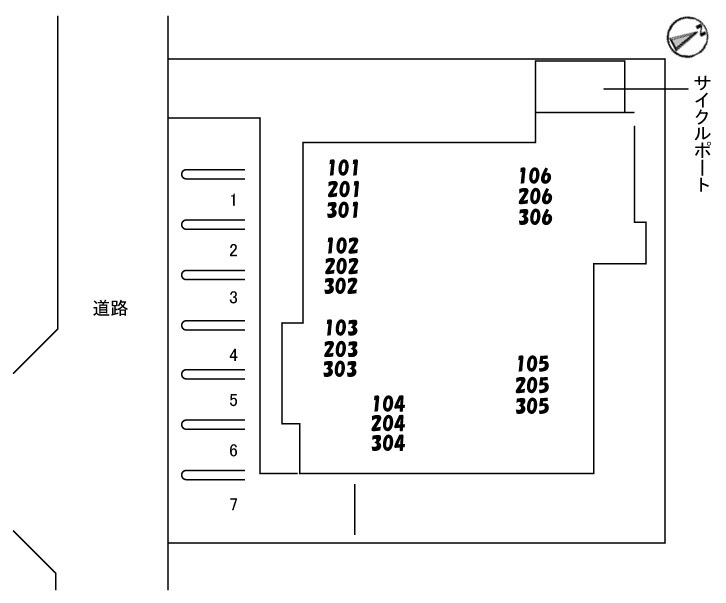 駐車場　配置図