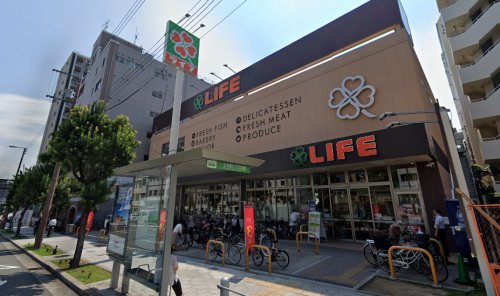 スーパー　ライフ清水谷（スーパー）まで432m