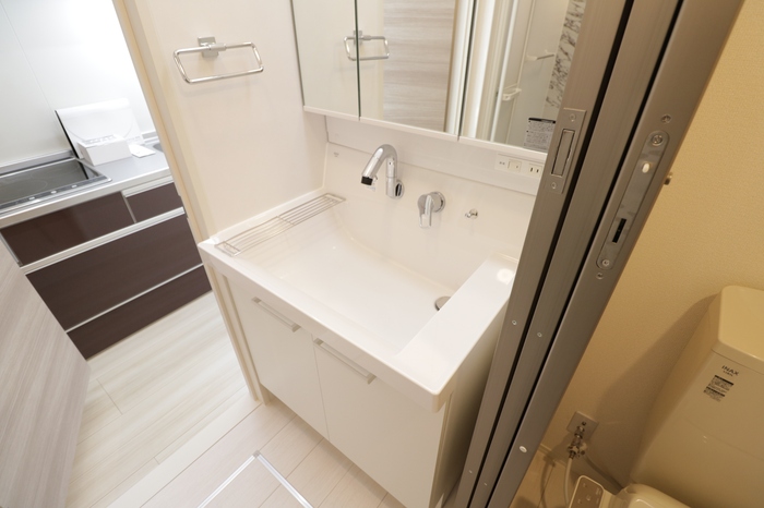 洗面設備　忙しい朝には欠かせない洗面所です