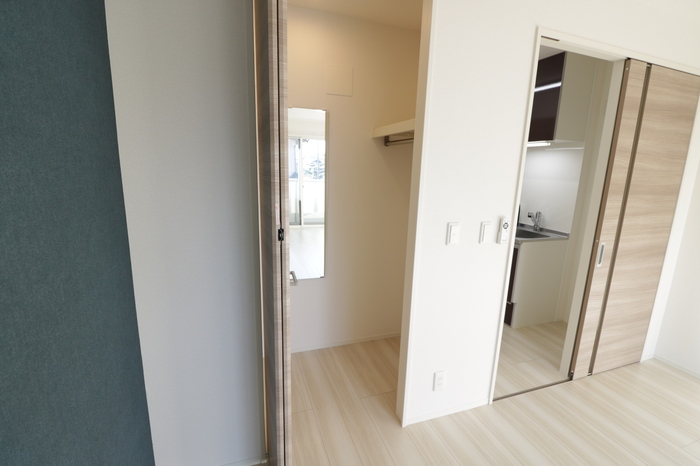 収納　たっぷりとした収納スペースです