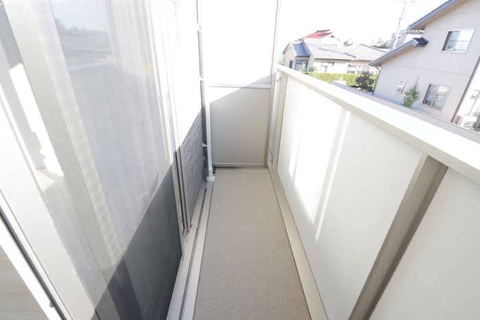 バルコニー　広々としたバルコニーです