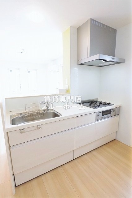 キッチン　３口コンロのカウンターキッチン！