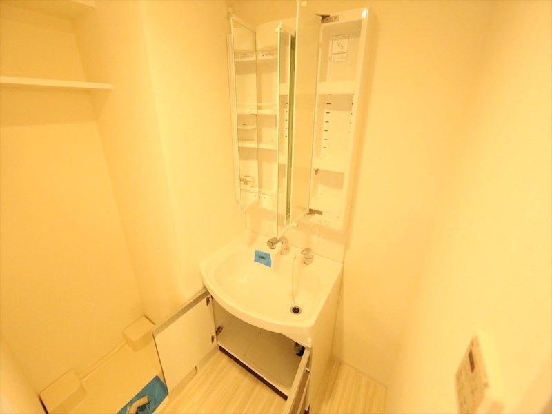 洗面設備　脱衣所　独立洗面台（シャンプードレッサー付）　同仕様写真