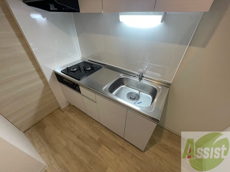 キッチン　２口システムキッチンなので、すぐお料理に使えます！