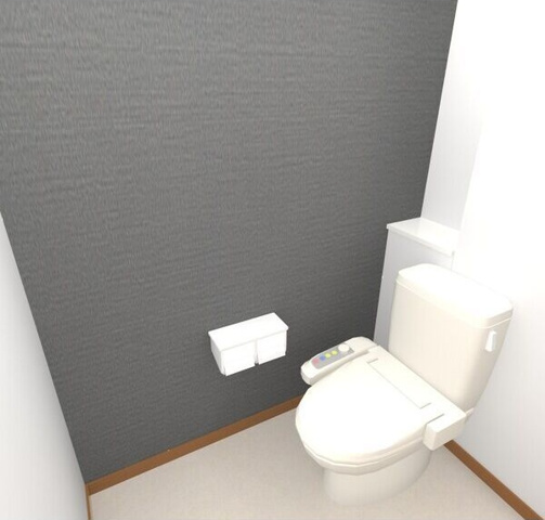 トイレ　※写真は同じマンションの違う部屋のものになります。