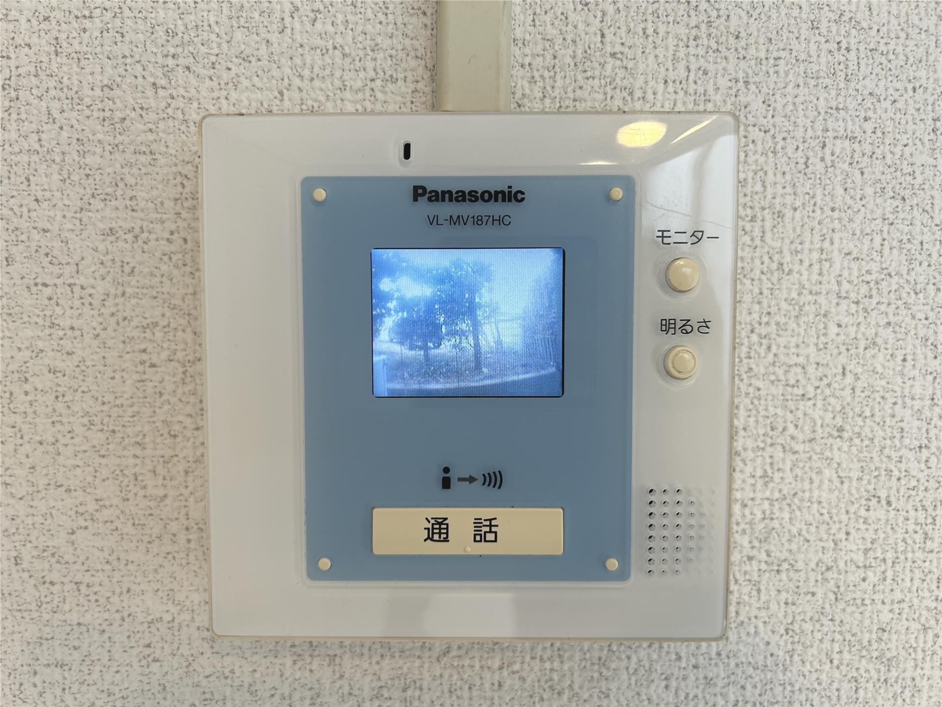 セキュリティ　来訪者の確認できるTVモニターホンです