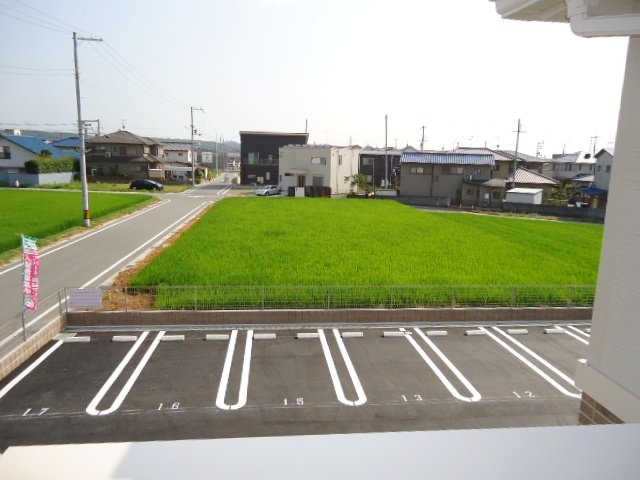 駐車場　眺望