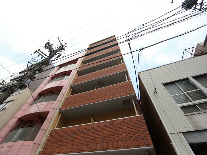 建物外観　外観　オートロック　ペット洗い場付　外壁タイル張り