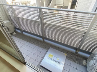 バルコニー　陽当たり良好なバルコニーです