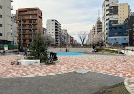 公園　大横川親水公園　南端（公園）まで598m