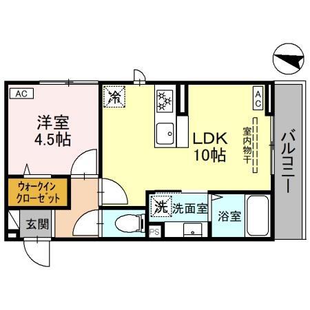 竹の小径の間取り写真