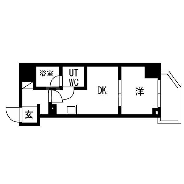 ＪＲ総武線快速 錦糸町駅 徒歩9分 7階建 築2年の間取り写真