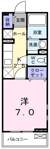 東武東上線 坂戸駅 徒歩8分 2階建 築18年の間取り写真