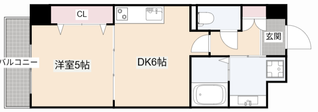 ＪＲ東海道本線 高槻駅 徒歩4分 6階建 築13年の間取り写真
