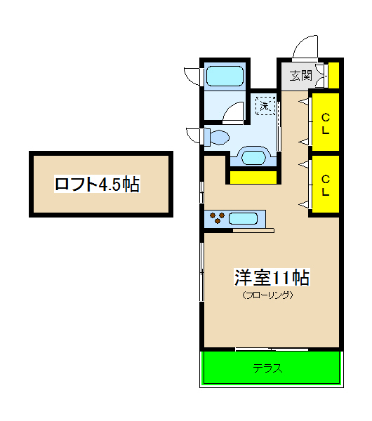 ヒルズTKの間取り写真