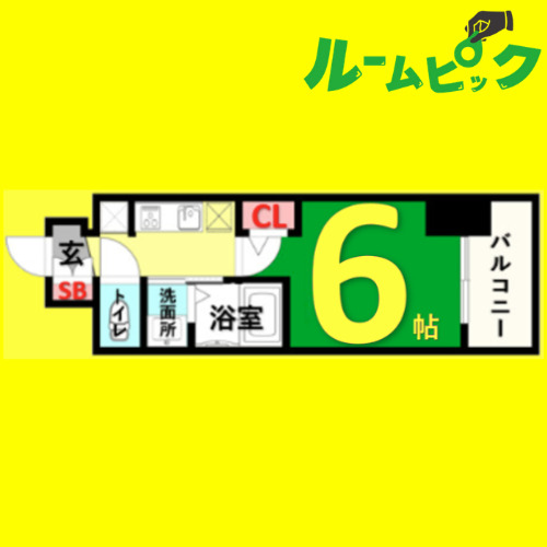 地下鉄名城線 西高蔵駅 徒歩7分 15階建 築5年の間取り写真