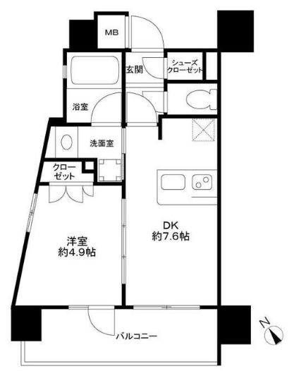 ラ・コスタ新宿余丁町の間取り写真