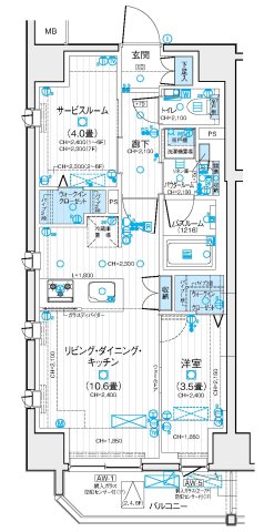 デュオステージ北千住IIIの間取り写真