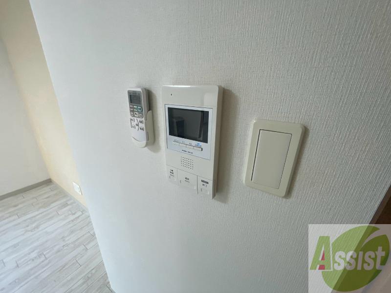 セキュリティ　インターホンです。オートロック付きで安心のマンションです。
