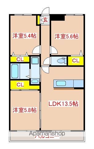 ＪＲ日豊本線 隼人駅 徒歩17分 3階建 築22年の間取り写真