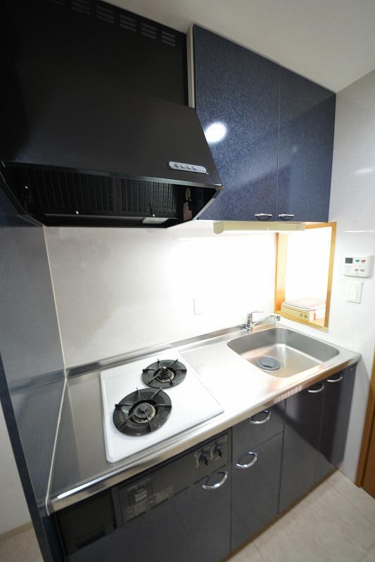 キッチン　キャナルコート内久宝寺　ガス2口コンロシステムキッチン