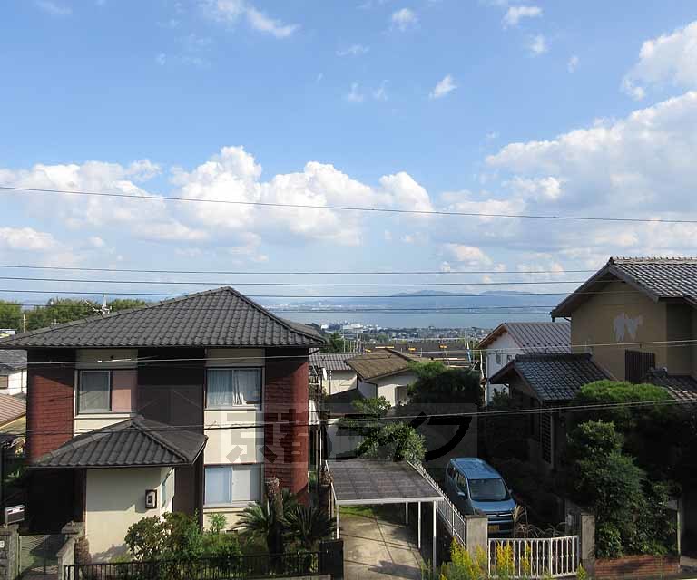 眺望　遠くに琵琶湖も見えます！