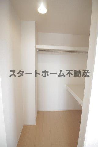 収納　たっぷりとした収納スペースです