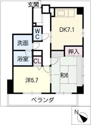 クレールKの間取り写真