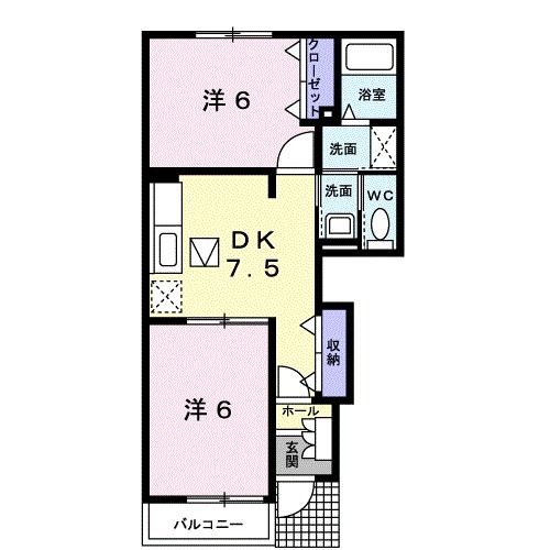 メゾン山田Bの間取り写真