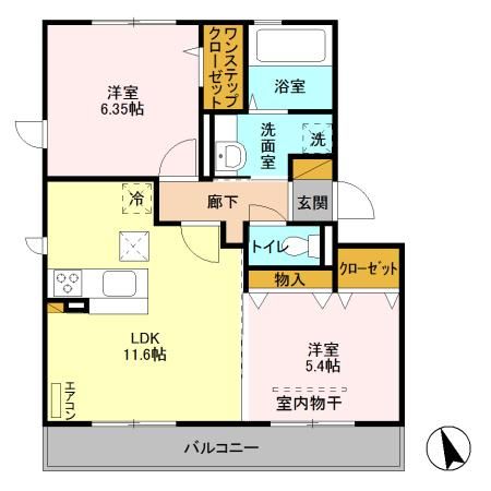 レセンテ小仲台の間取り写真