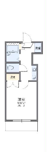 レオパレス浜乃木の間取り