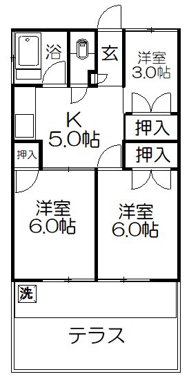 さいたま市大宮区高鼻町のアパートの間取り