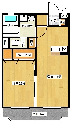 ヒルズ柳川アネックスの間取り